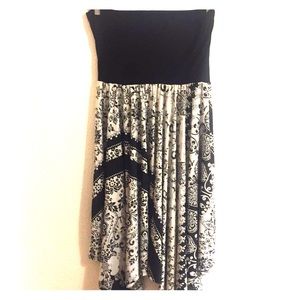 A nice black and white dress